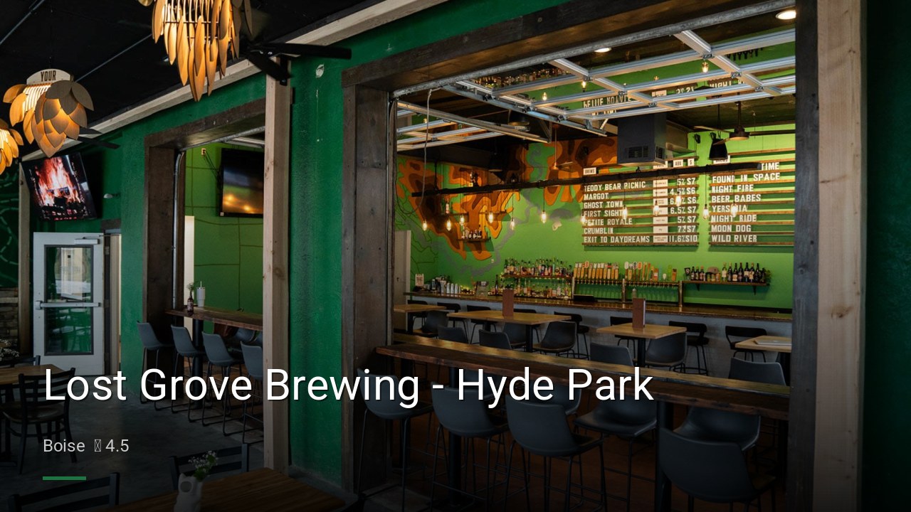 Lost Grove Brewing - Hyde Park - Sports Bars in Boise