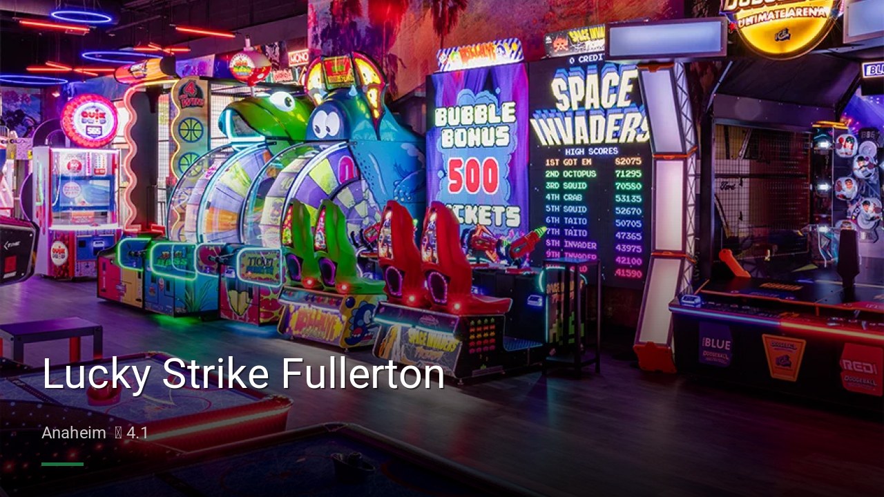 Lucky Strike Fullerton - Sports Bars in Anaheim