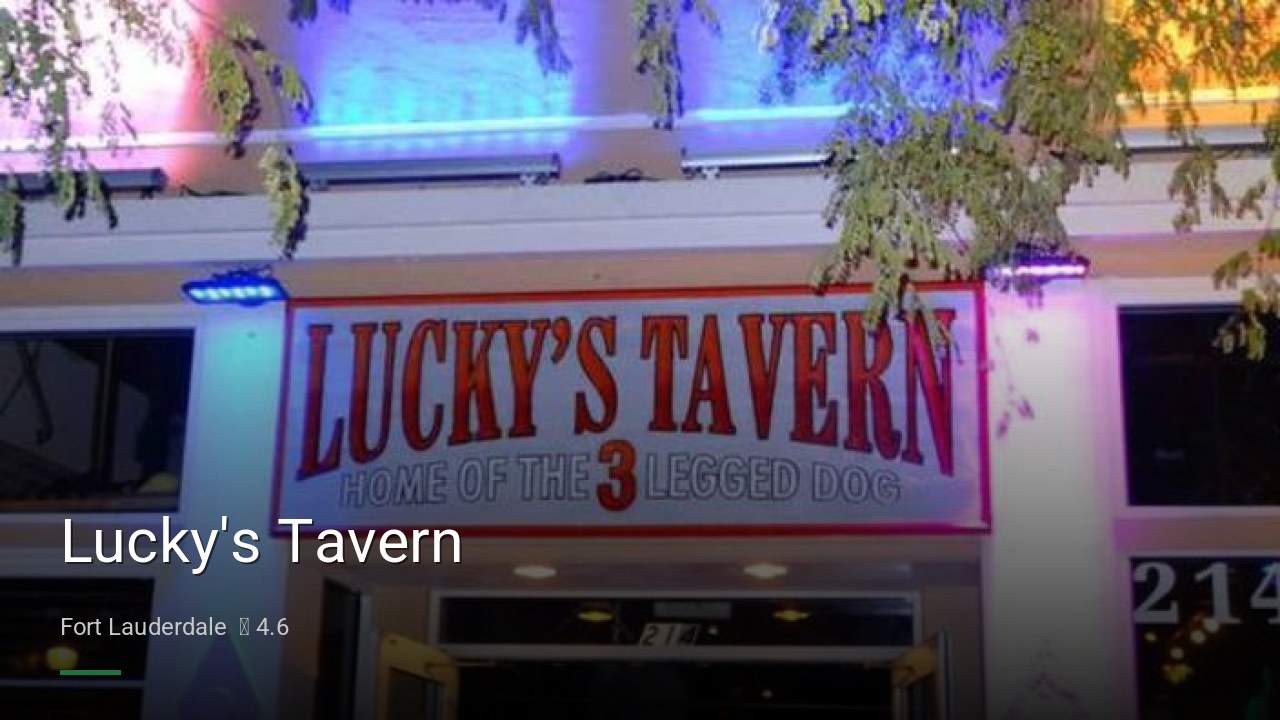 Lucky's Tavern - Sports Bars in Fort Lauderdale