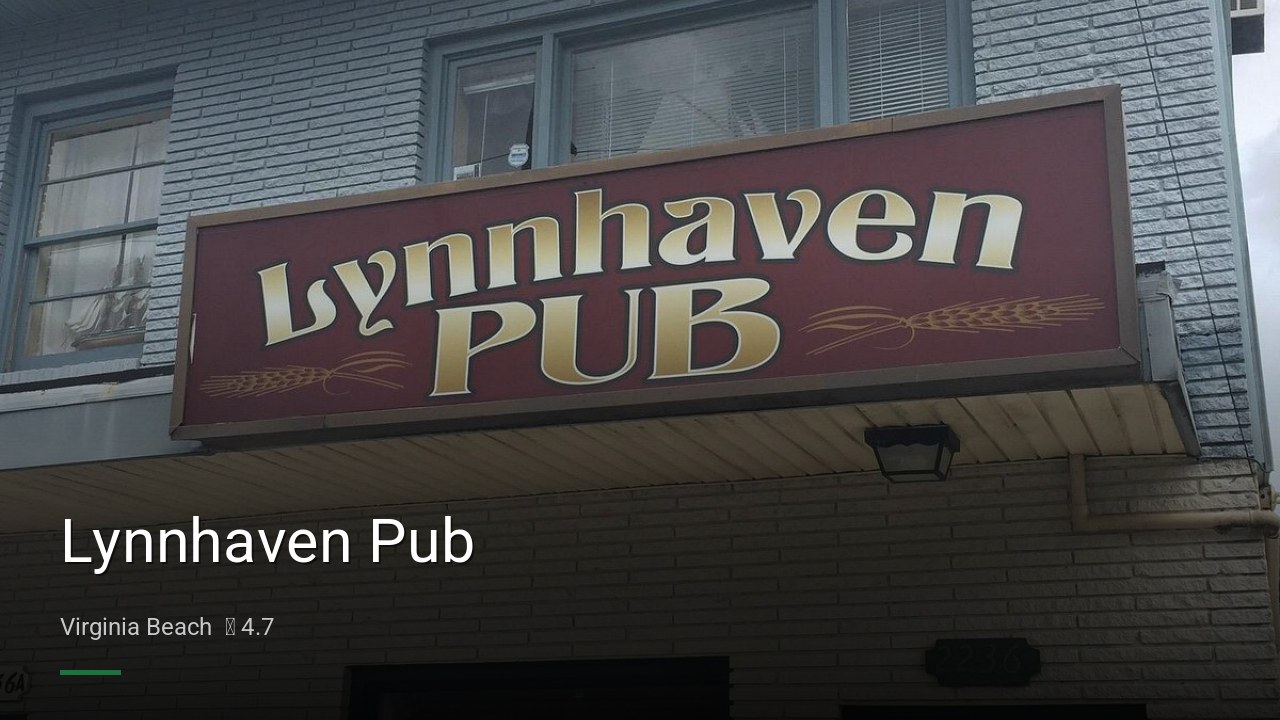 Lynnhaven Pub - Sports Bars in Virginia Beach