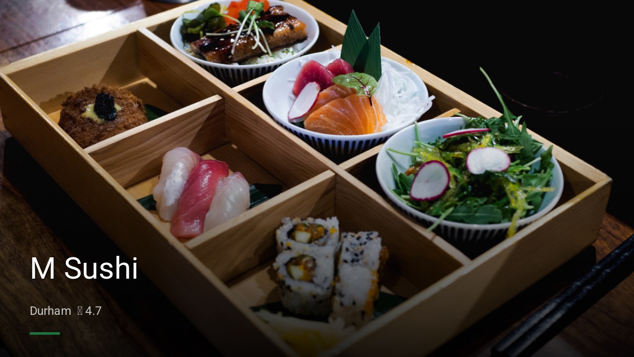 M Sushi - Sports Bars in Durham