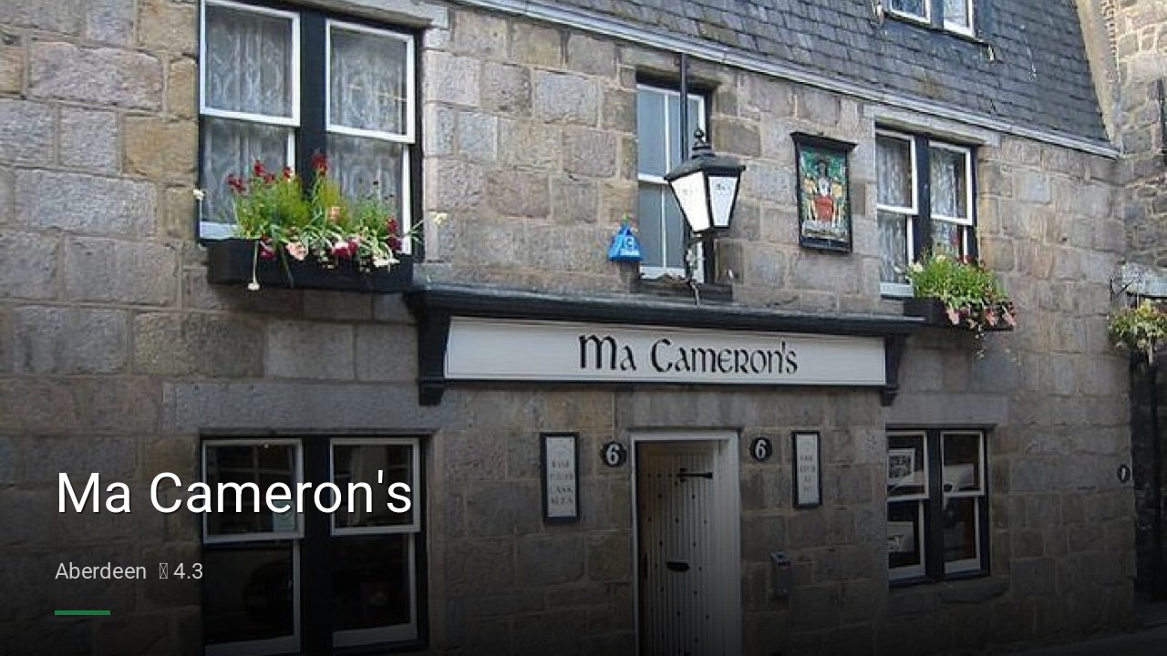 Ma Cameron's - Sports Bars in Aberdeen