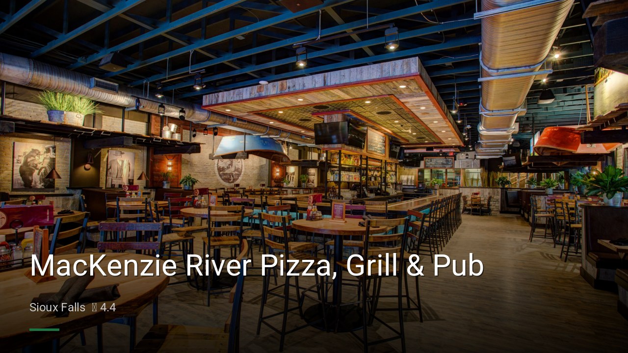 MacKenzie River Pizza, Grill & Pub - Sports Bars in Sioux Falls