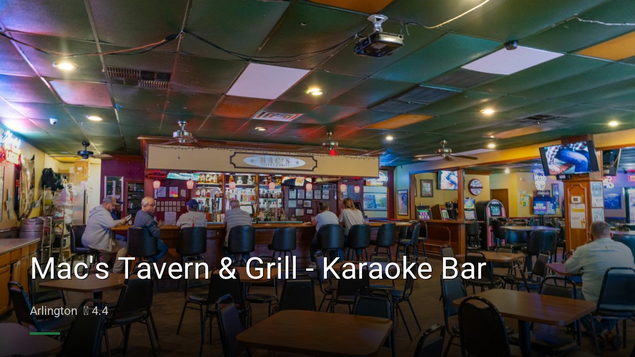 Mac's Tavern & Grill - Karaoke Bar - Sports Bars in Arlington