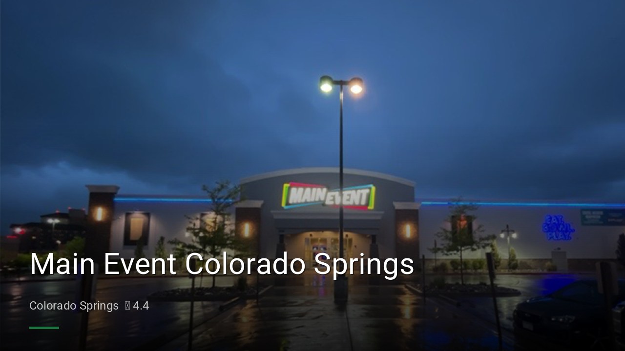 Main Event Colorado Springs - Sports Bars in Colorado Springs