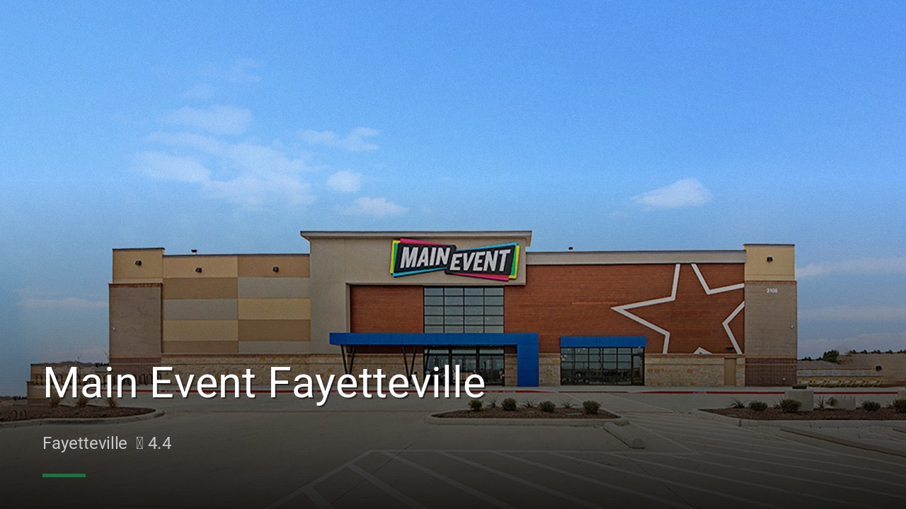 Main Event Fayetteville - Sports Bars in Fayetteville