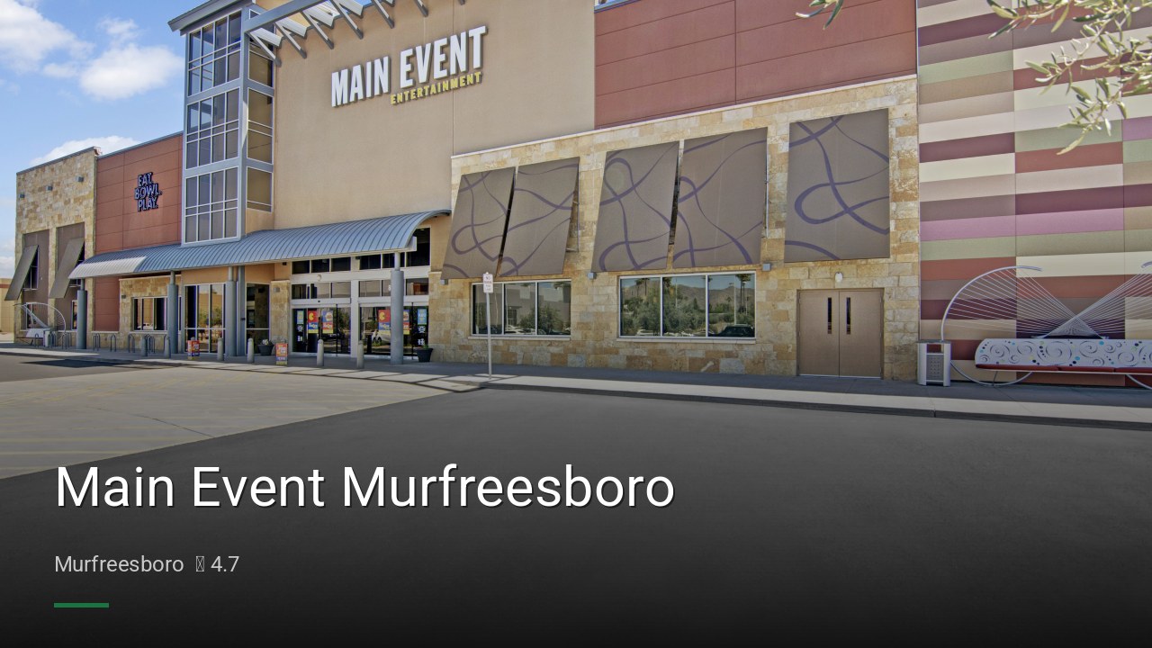 Main Event Murfreesboro - Sports Bars in Murfreesboro