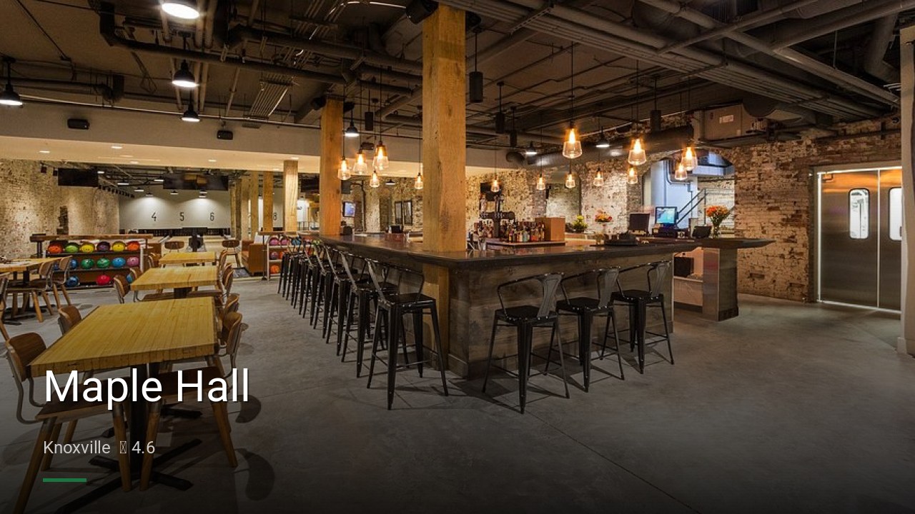 Maple Hall - Sports Bars in Knoxville