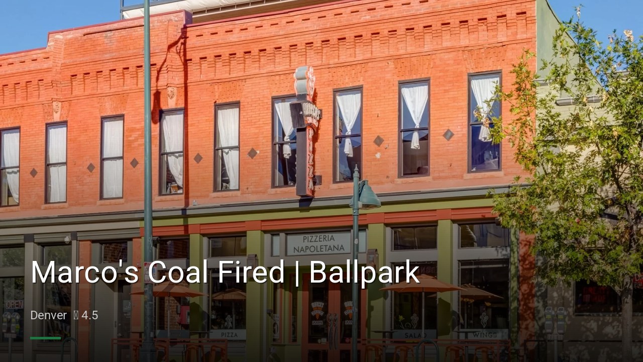 Marco's Coal Fired | Ballpark - Sports Bars in Denver