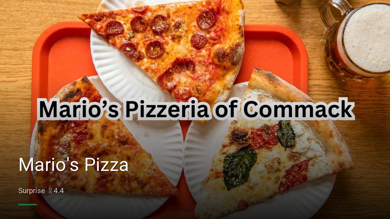 Mario's Pizza - Sports Bars in Surprise