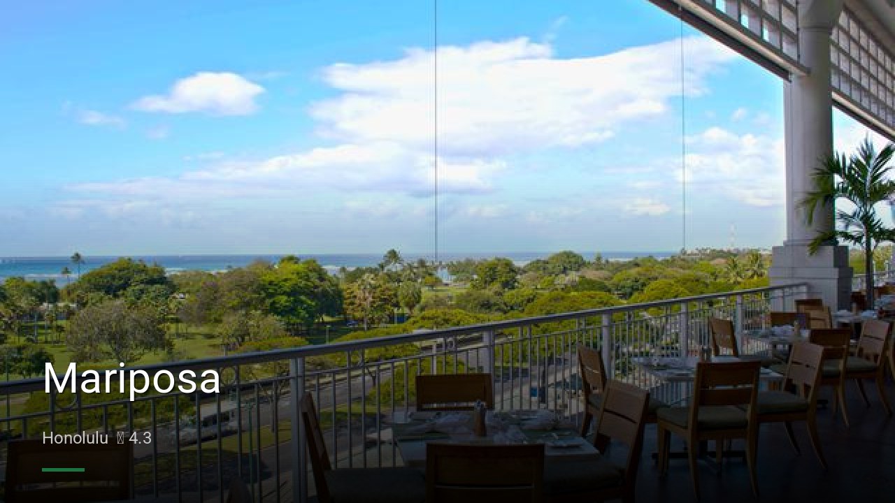 Mariposa - Sports Bars in Honolulu