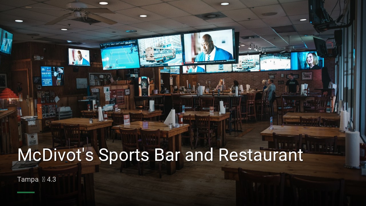 McDivot's Sports Bar and Restaurant - Sports Bars in Tampa