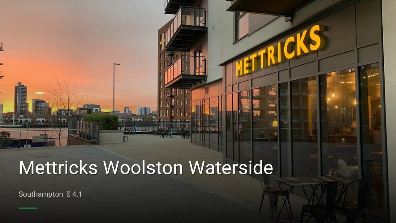 Mettricks Woolston Waterside - Sports Bars in Southampton