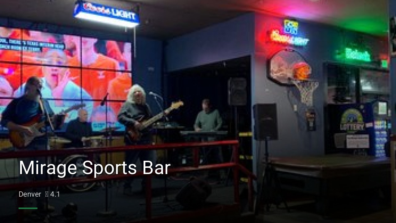 Mirage Sports Bar - Sports Bars in Denver