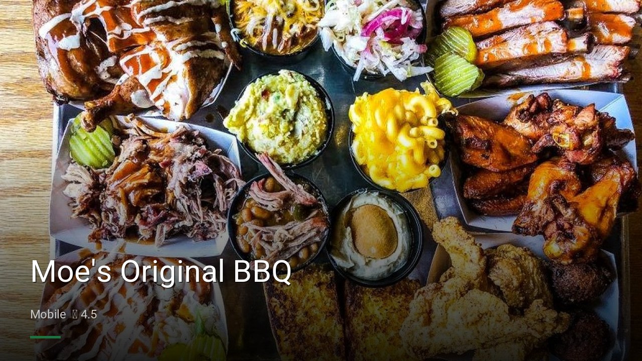 Moe's Original BBQ - Sports Bars in Mobile