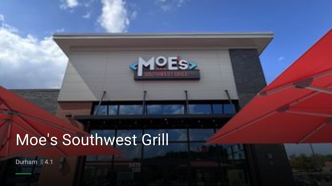 Moe's Southwest Grill - Sports Bars in Durham