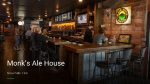 Monk’s Ale House — Sports bars in Sioux Falls
