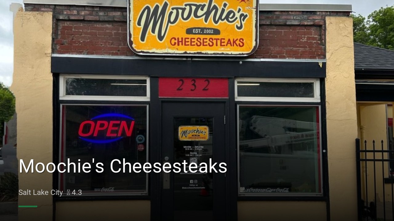 Moochie's Cheesesteaks - Sports Bars in Salt Lake City
