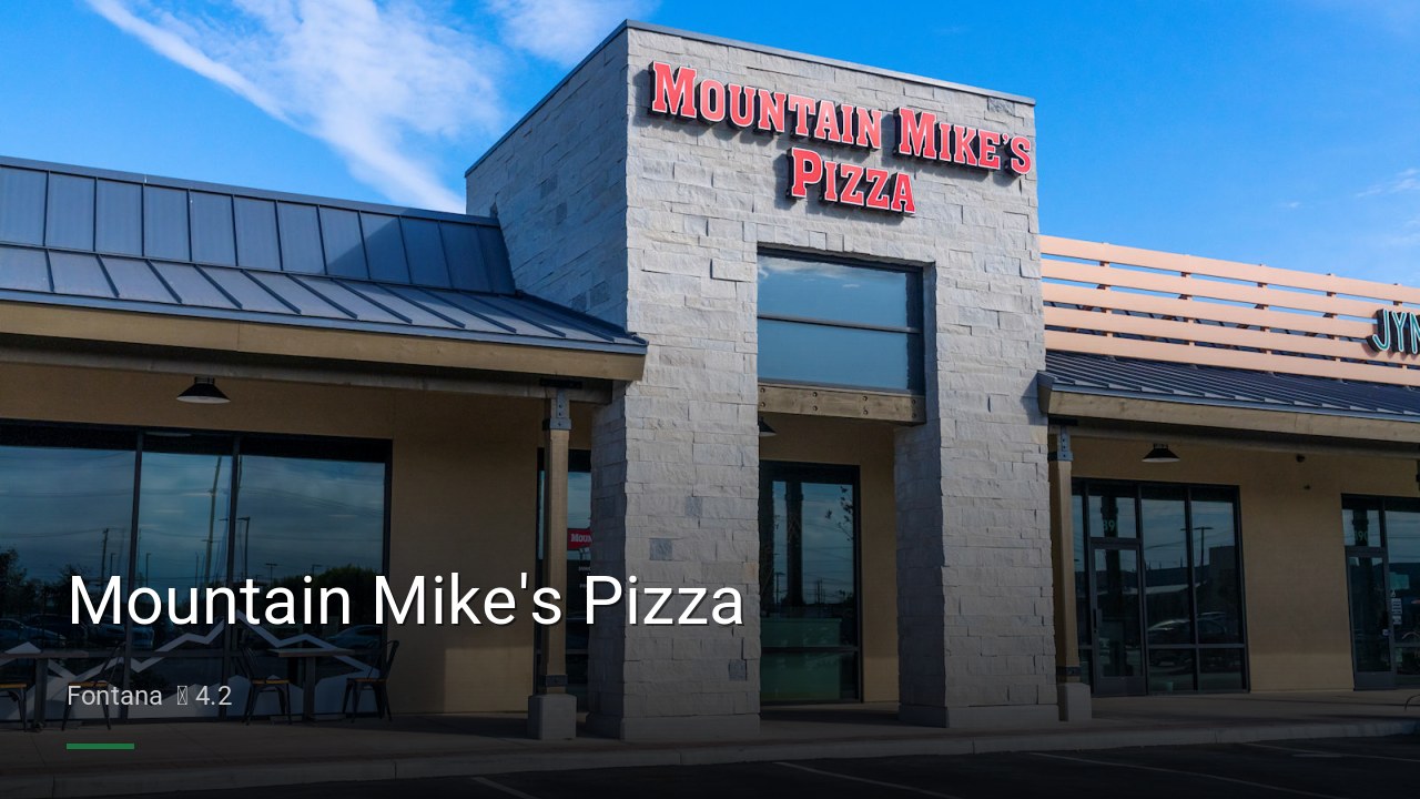 Mountain Mike's Pizza - Sports Bars in Fontana
