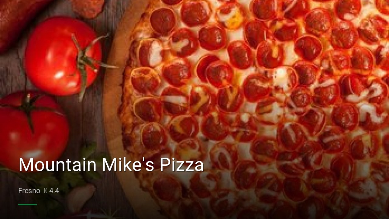 Mountain Mike's Pizza - Sports Bars in Fresno