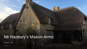 Mr Hanbury’s Mason Arms — Pubs in Oxford