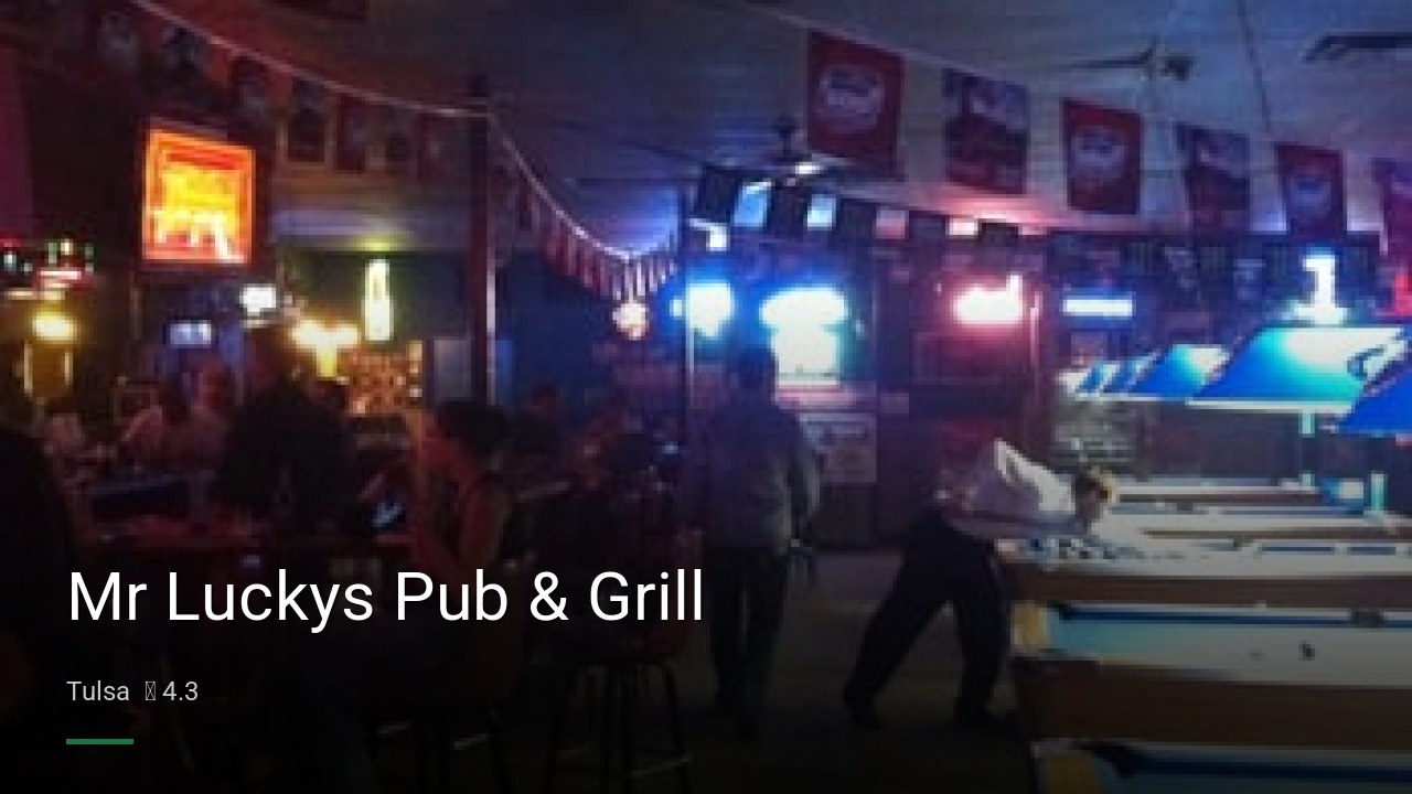 Mr Luckys Pub & Grill - Sports Bars in Tulsa