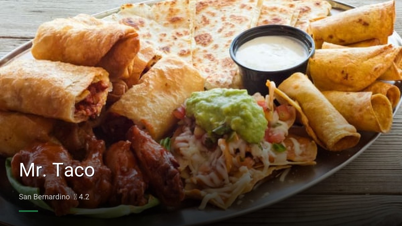 Mr. Taco - Sports Bars in San Bernardino