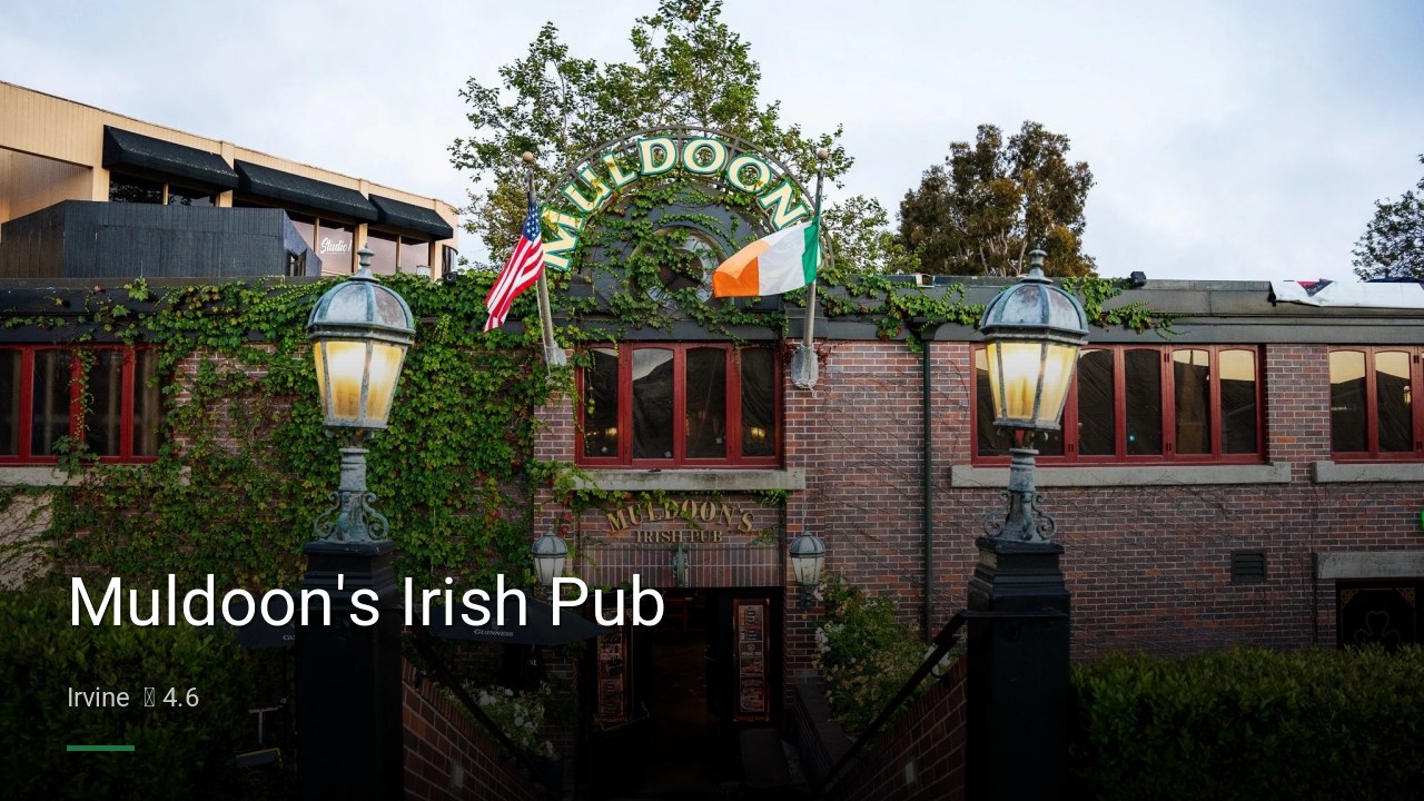 Muldoon's Irish Pub - Sports Bars in Irvine