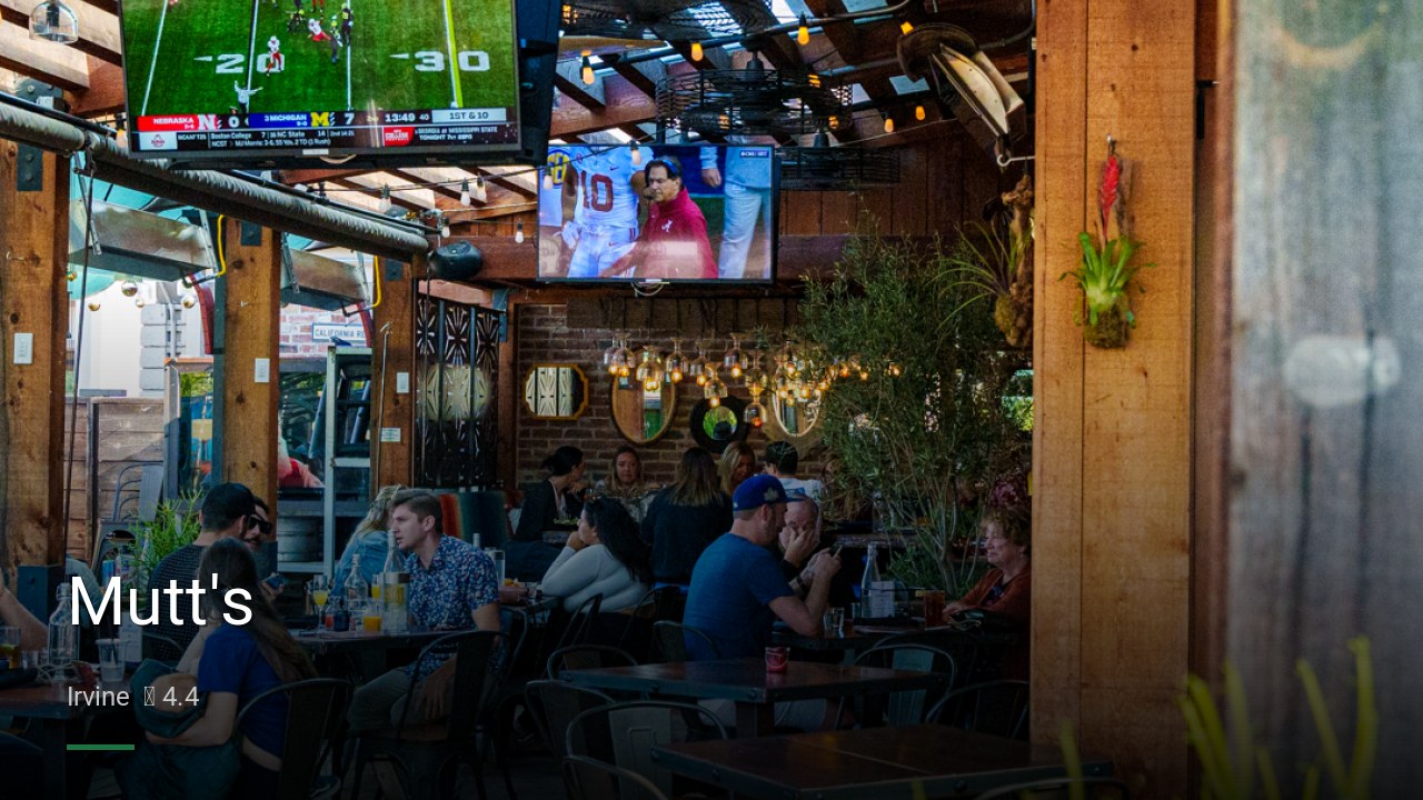 Mutt's - Sports Bars in Irvine