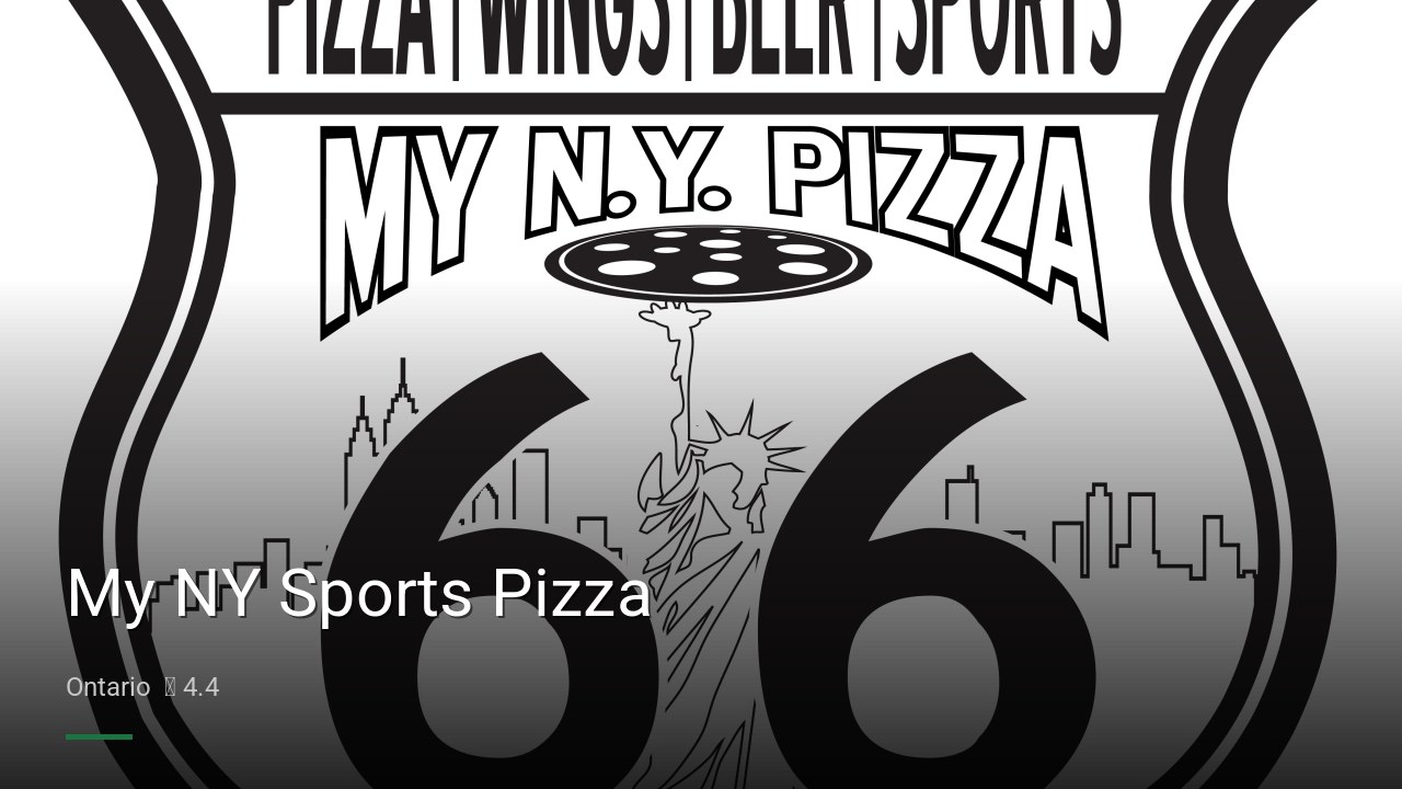 My NY Sports Pizza - Sports Bars in Ontario
