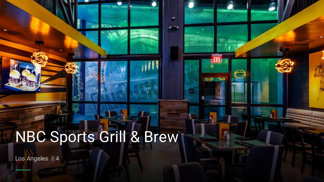 NBC Sports Grill & Brew - Sports Bars in Los Angeles