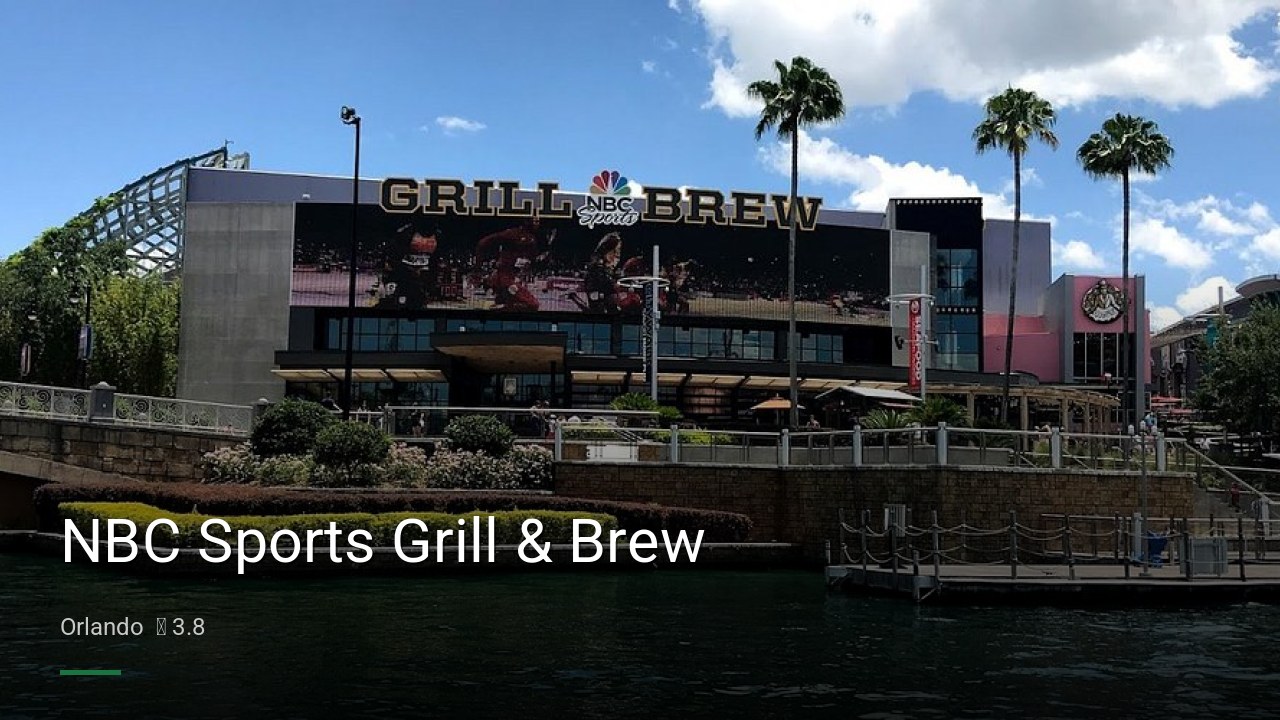 NBC Sports Grill & Brew - Sports Bars in Orlando