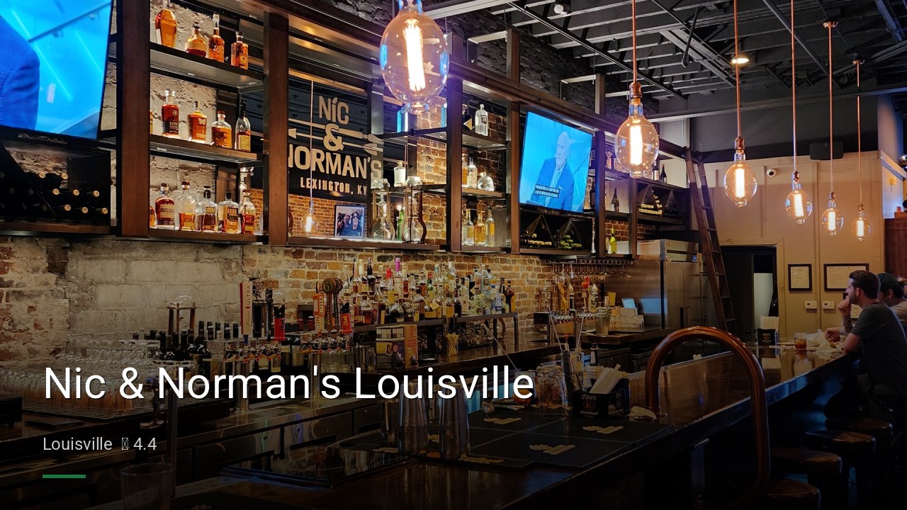 Nic & Norman's Louisville - Sports Bars in Louisville