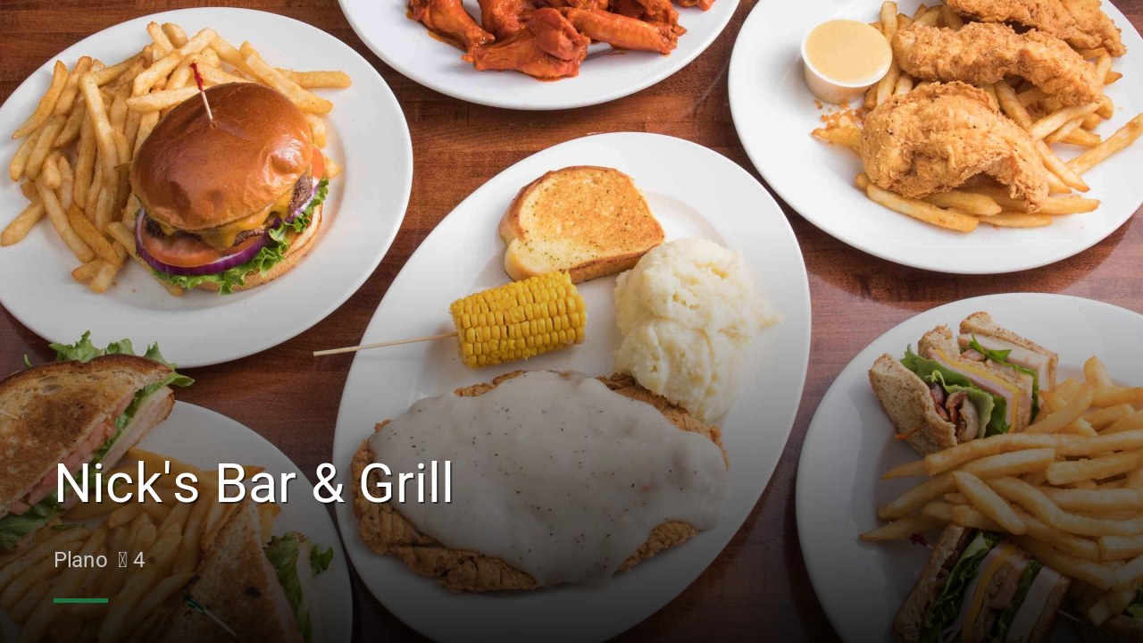 Nick's Bar & Grill - Sports Bars in Plano