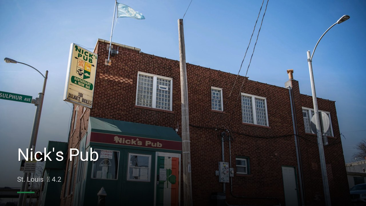 Nick's Pub - Sports Bars in St. Louis