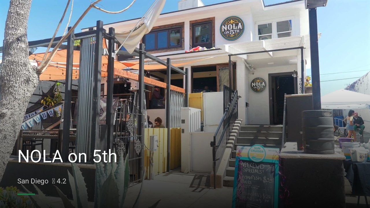 NOLA on 5th - Sports Bars in San Diego