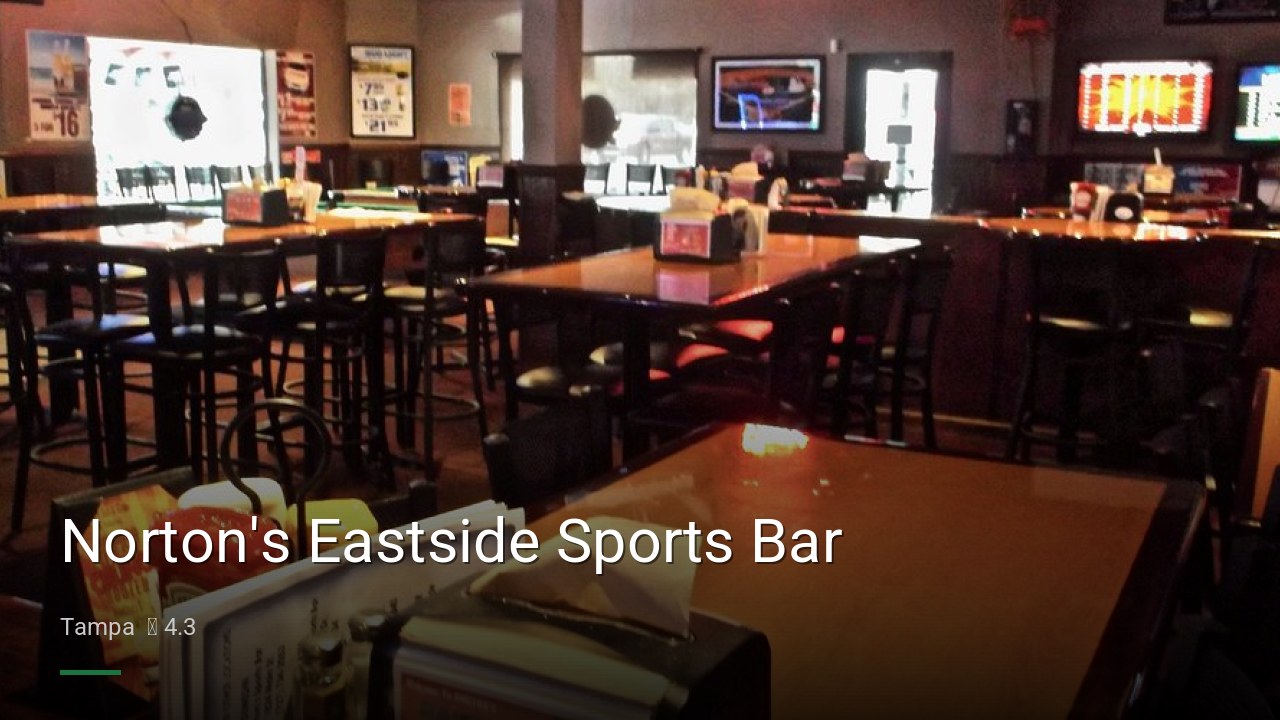 Norton's Eastside Sports Bar - Sports Bars in Tampa