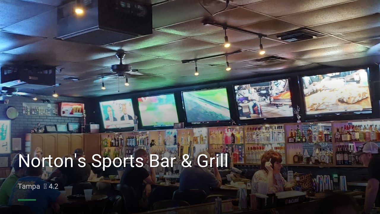 Norton's Sports Bar & Grill - Sports Bars in Tampa