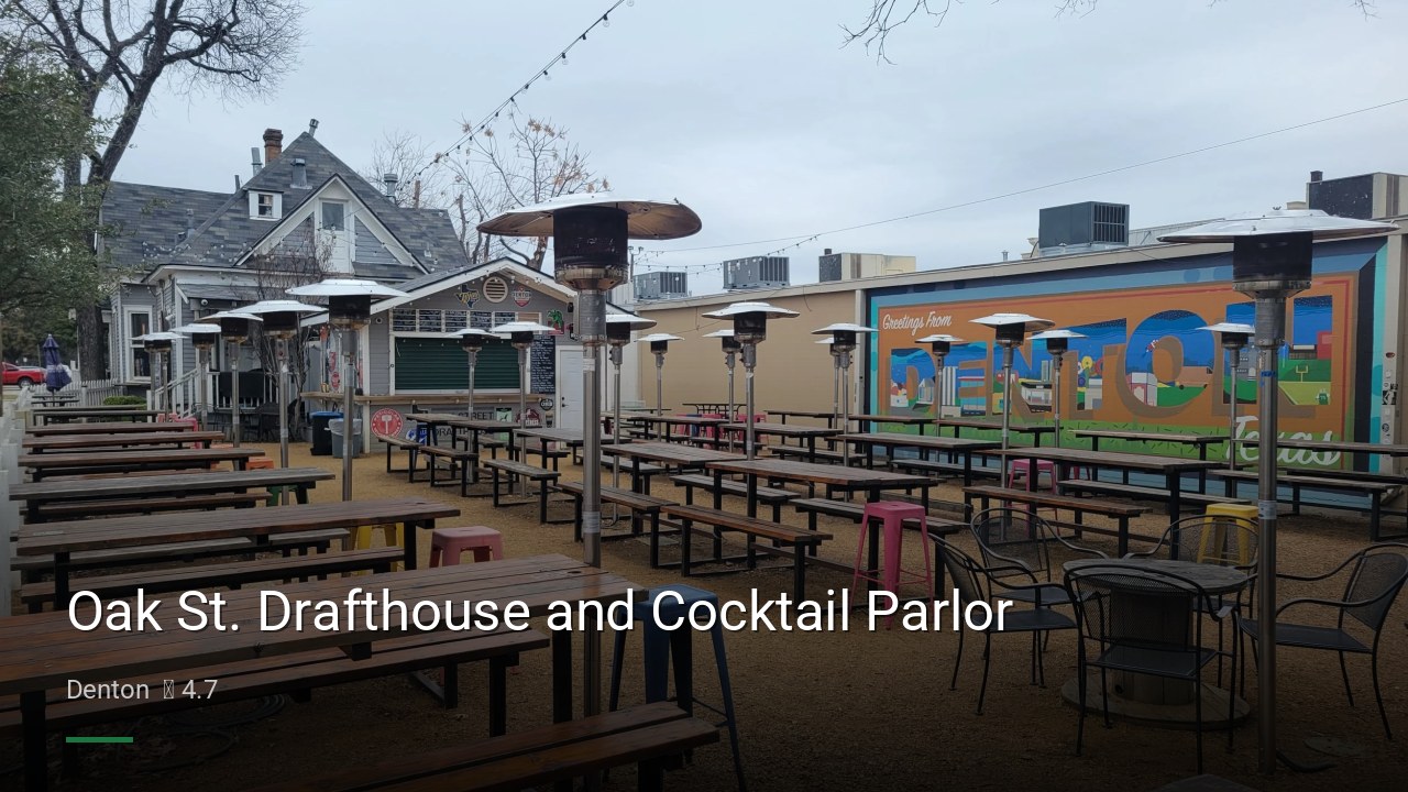 Oak St. Drafthouse and Cocktail Parlor - Sports Bars in Denton