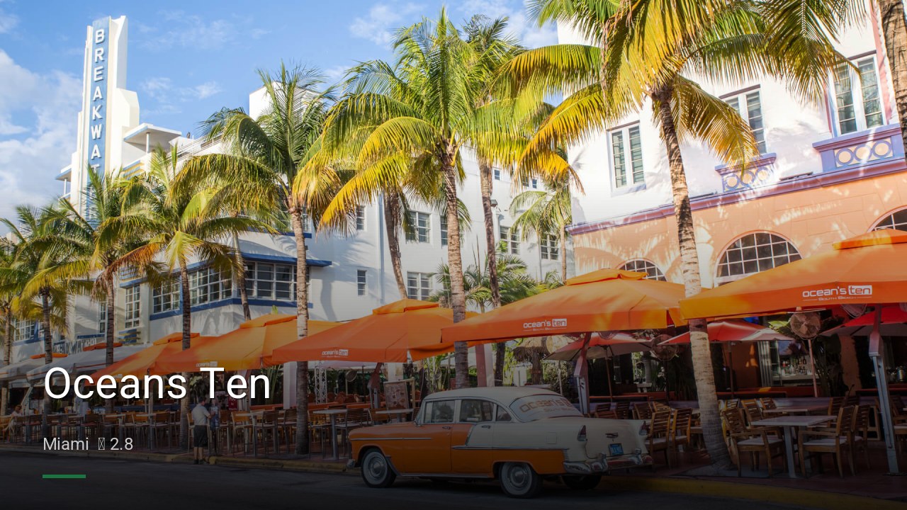 Oceans Ten - Sports Bars in Miami