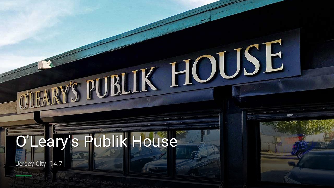 O'Leary's Publik House - Sports Bars in Jersey City