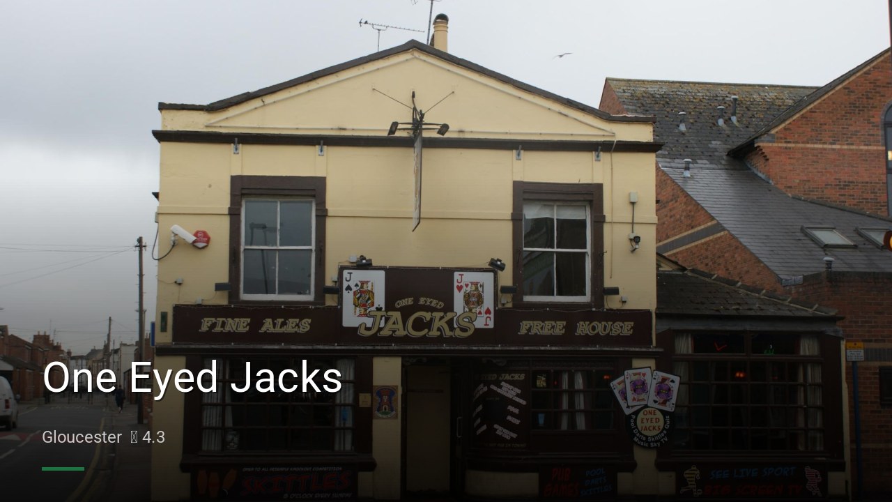 One Eyed Jacks - Sports Bars in Gloucester