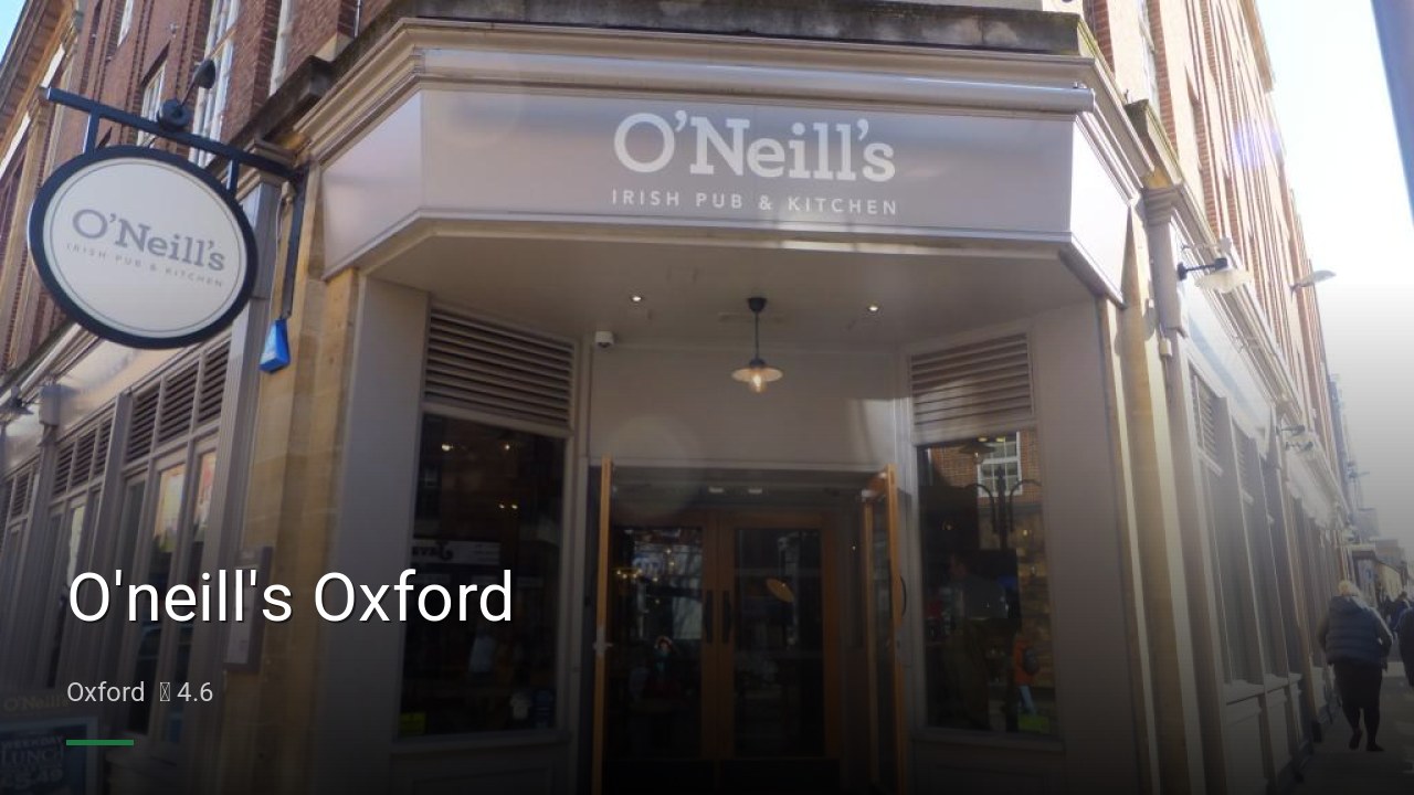 O'neill's Oxford - Sports Bars in Oxford