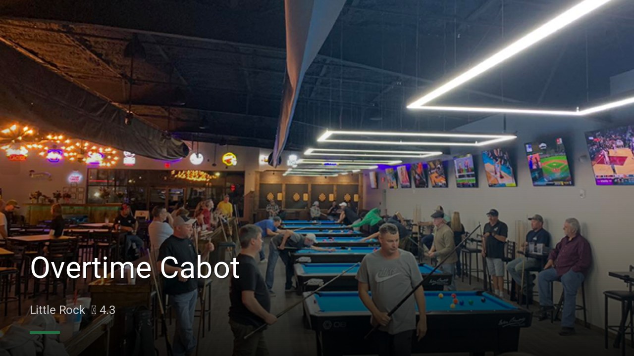 Overtime Cabot - Sports Bars in Little Rock