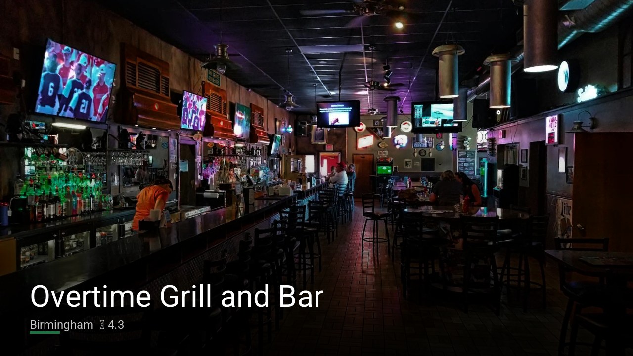 Overtime Grill and Bar — Sports bars in Birmingham