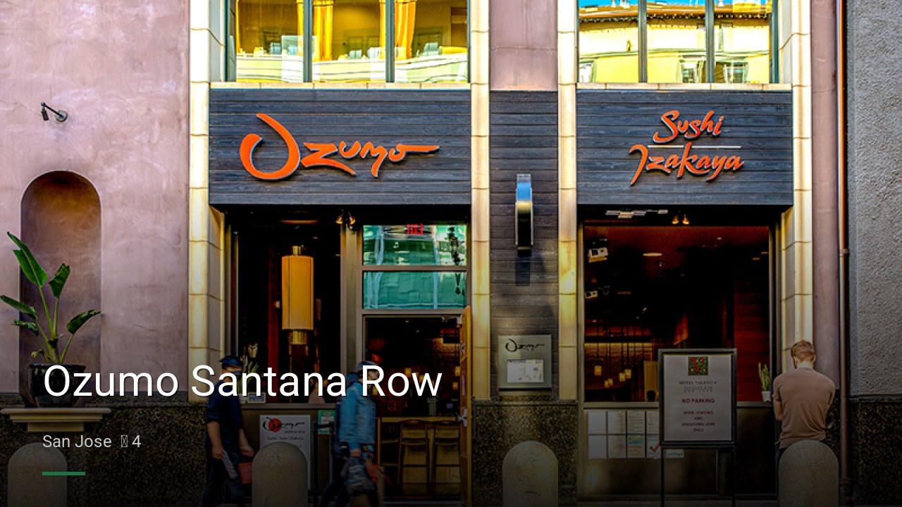 Ozumo Santana Row - Sports Bars in San Jose