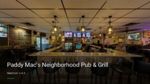 Paddy Mac’s Neighborhood Pub & Grill — Sports bars in Madison