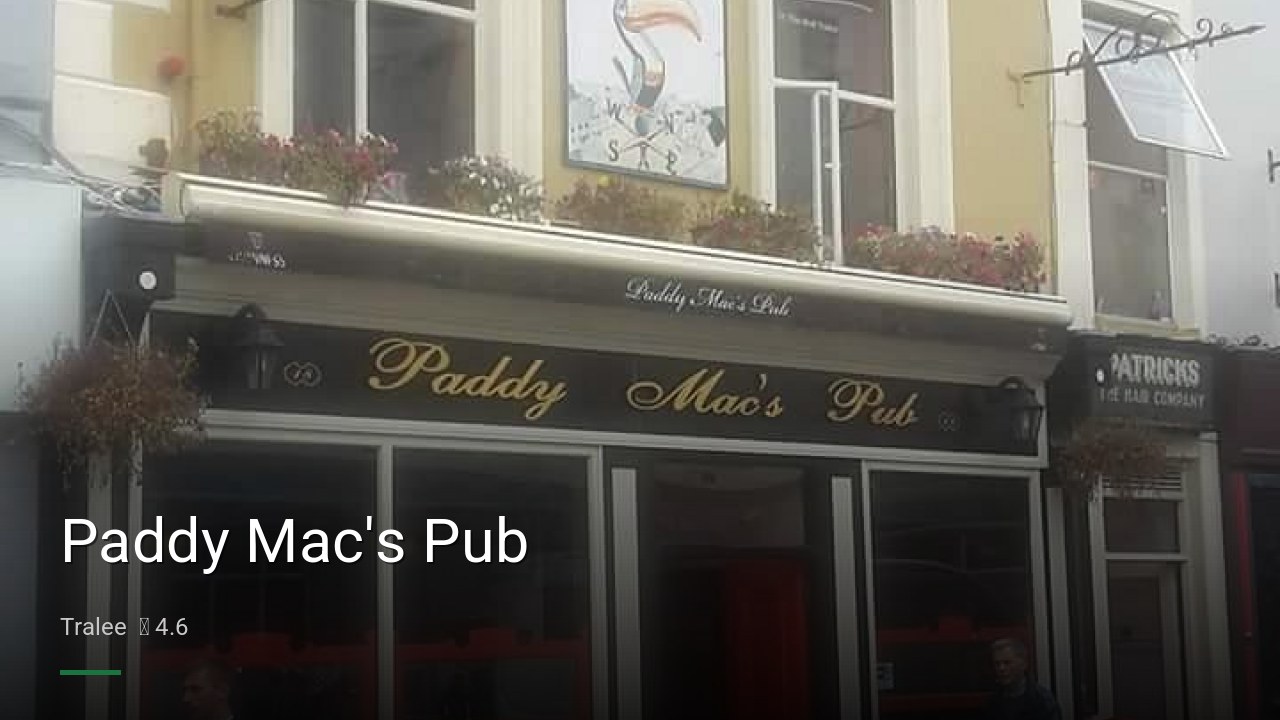 Paddy Mac's Pub - Sports Bars in Tralee