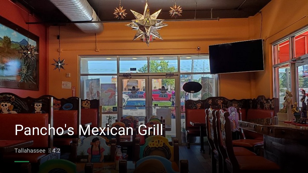 Pancho's Mexican Grill - Sports Bars in Tallahassee