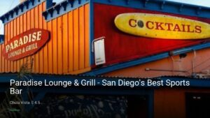 Paradise Lounge & Grill – San Diego’s Best Sports Bar — Sports bars in Chula Vista